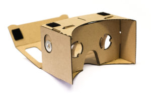A Google Cardboard let's you view immersive 3D 360° content on your smartphone.